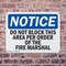 Signmission Do Not Block This Area Per Order Of The, 14 in W x Rectangle, Plastic OS-2PACK-NS-P-1014-L-11085 - alternate 7